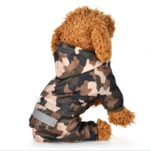 Best Sell Camouflage Plastic Waterproof Pet Dog Raincoat